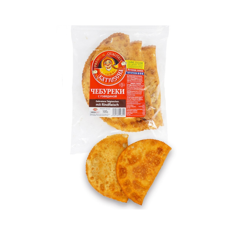Katyusha Chebureki with beef, precooked 500g X 16