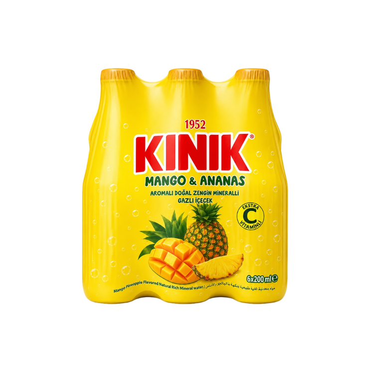 Kinik Mango/Pineapple Mineral Water 200ml x 24