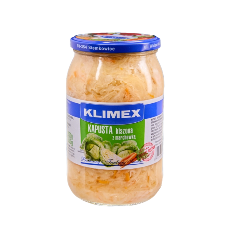 Klimex Sauerkraut with carrots 850g X 8