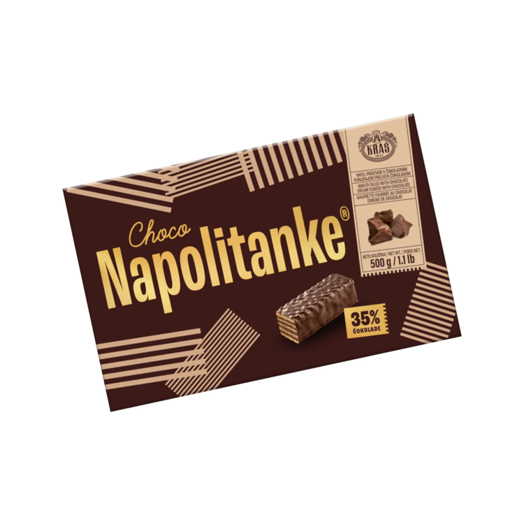 Kras Napolitanke Chocolate Wafers 500g X 12