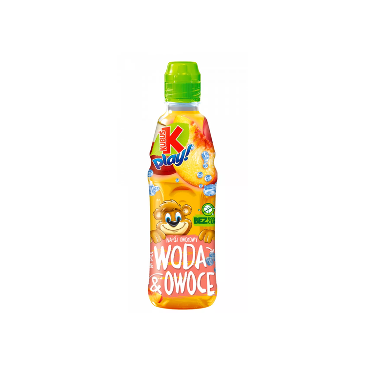 Kubus Play Apple And Peach Water & Fruit Drink 400ml X 12