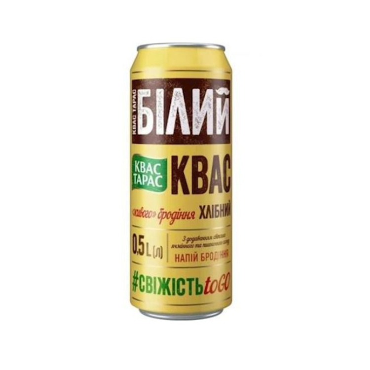 Kvass Taras Bilyi live fermentation can 0.5L X 24