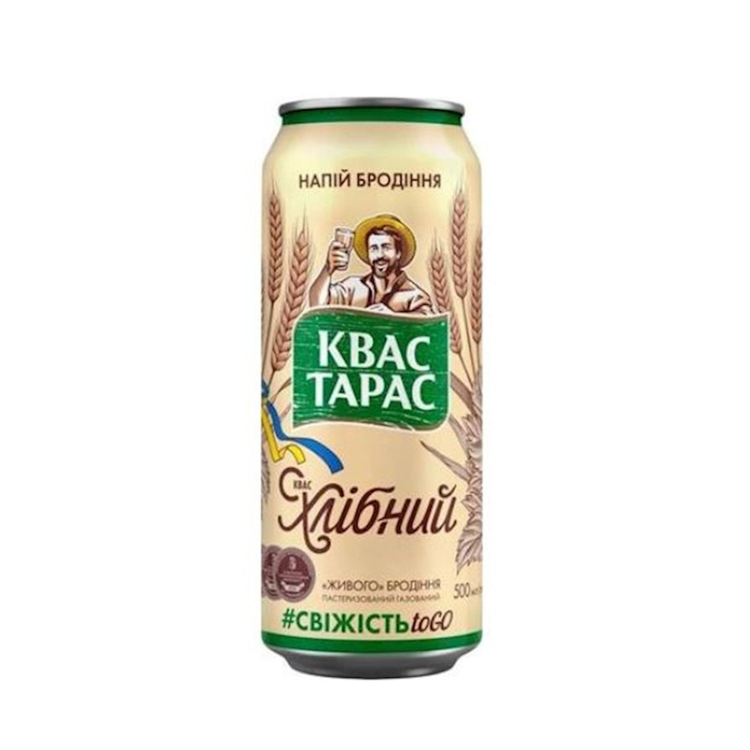 Kvass Taras Hlebnij live fermentation can 0.5L X 24