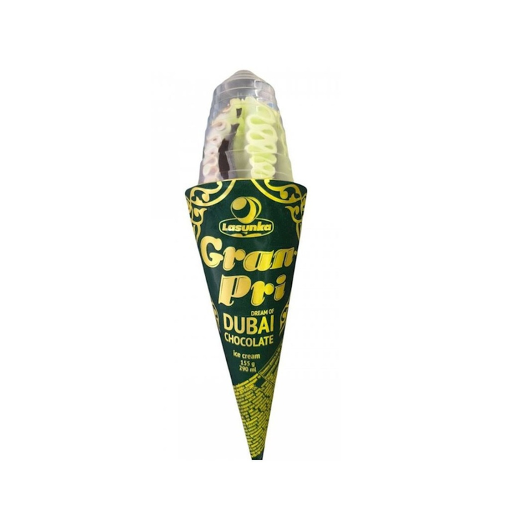 Lasunka Ice Cream Dubai Chocolate Hoern 155g X 12