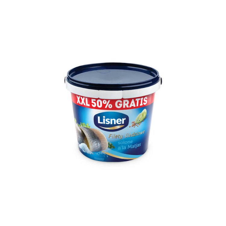 Lisner Salted Herring Fillets a`la Matjas 400g X 6
