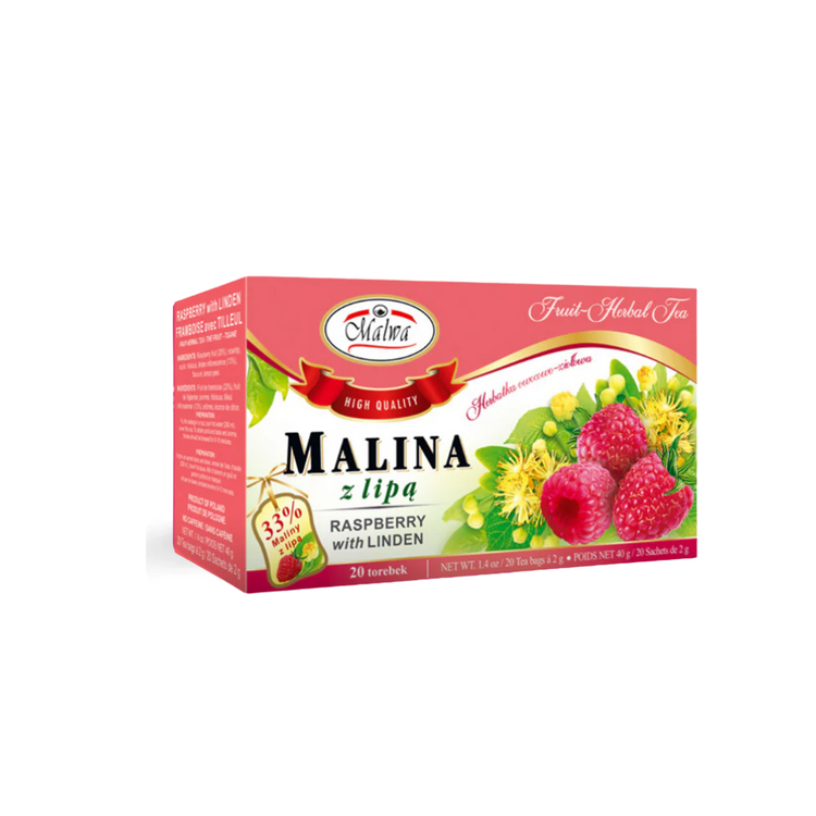 Malwa Raspberry With Linden Fruit Tea
20*2G x 12