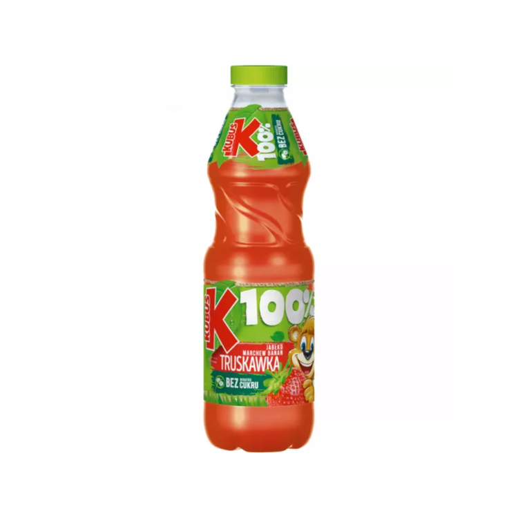 Kubus 100% Strawberry Apple Banan 850 ML x 6