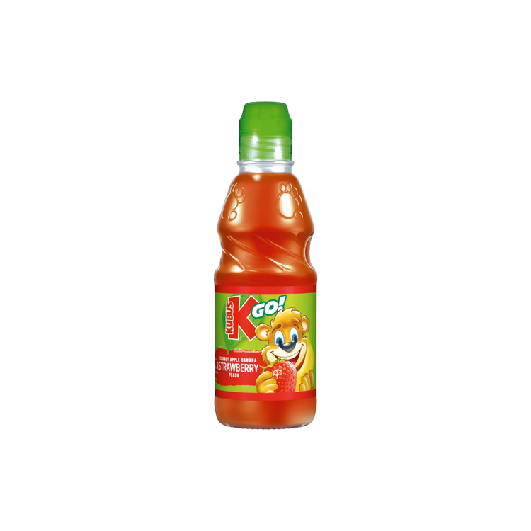 Maspex Kubus Go Strawberry Apple Carrot Banana Juice 300ml X 12