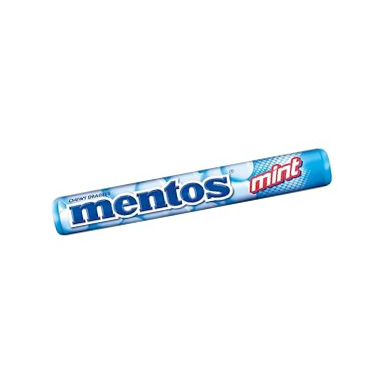 Mentos Rolls Mint Display  14x18x29g