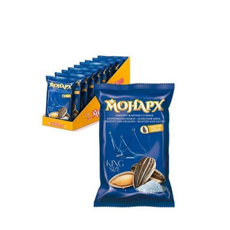 Monarch Sun Seeds, Salted, Striped, Jumbo 300g  x 8