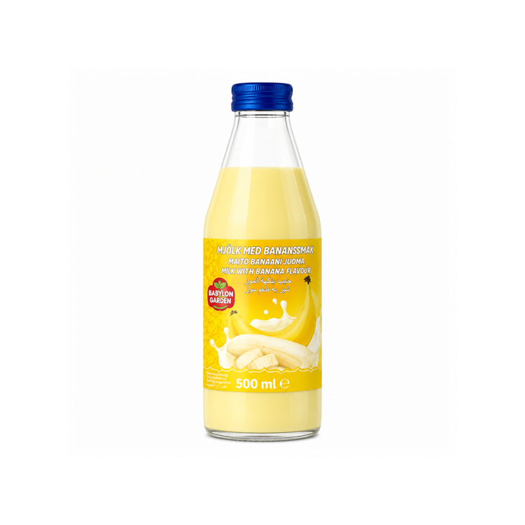 Mjölk Banan smak (Milk Banana Flavor ) 500ml x 12