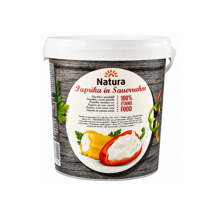 Natura paprika in cream 700g x 6