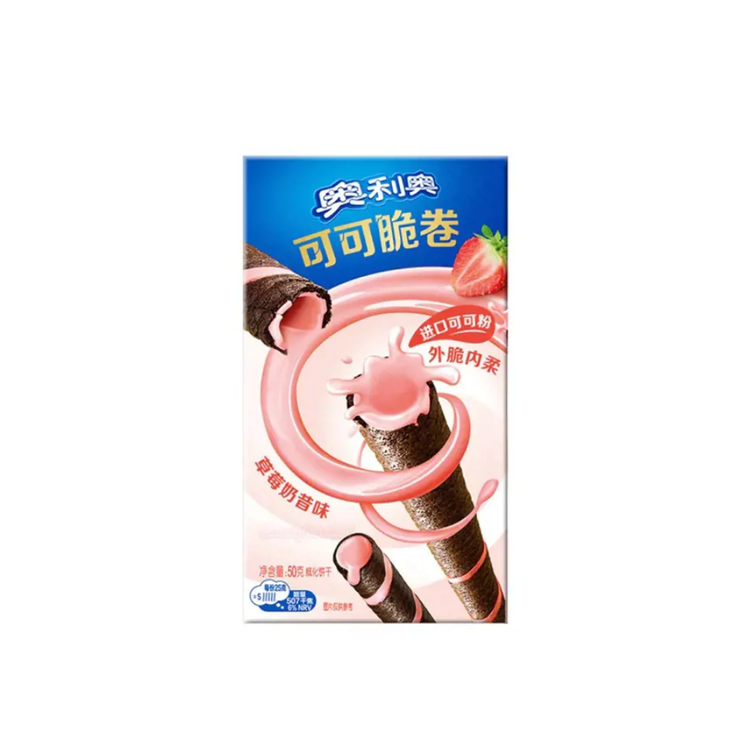 Oreo Cocoa Crisp Roll Strawberry Asia 50g x 24