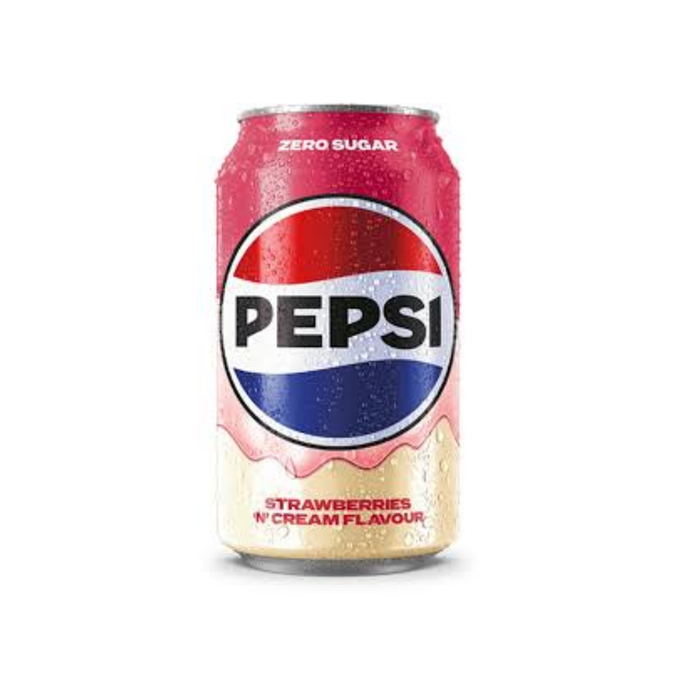 Pepsi - Strawberry & Cream Soda Zero 330Ml X 24