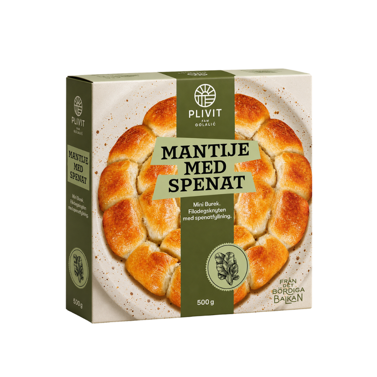 Plivit Mantije With Spinach 500g x 12