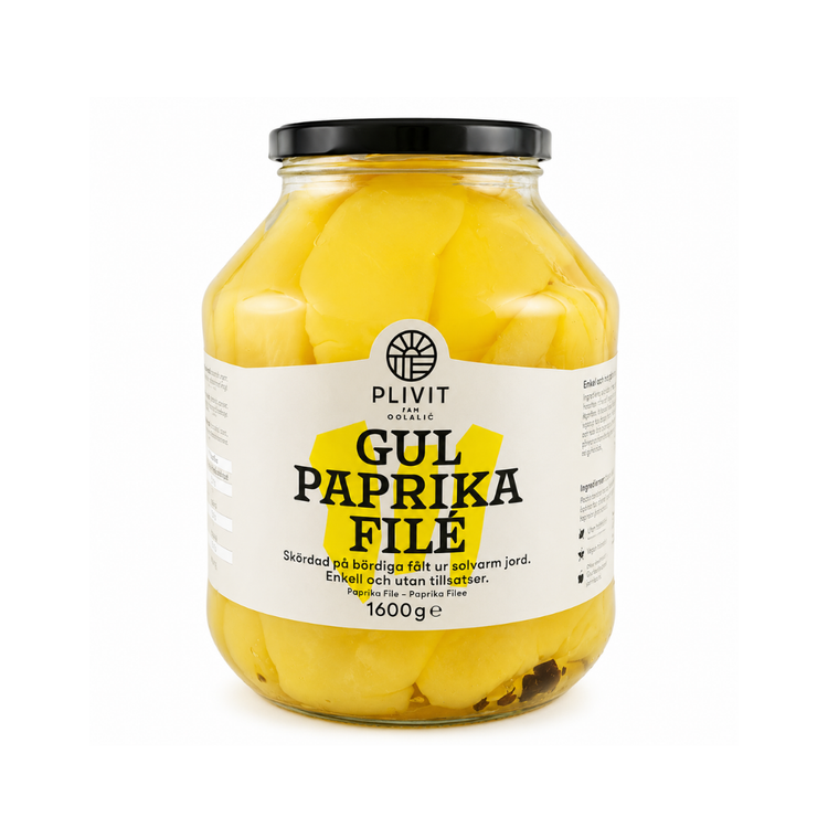 Plivit Yellow Paprika Fillet 1600g X 4