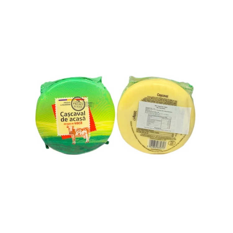 Cascaval de vaca cheese from cow's milk 350g X 8