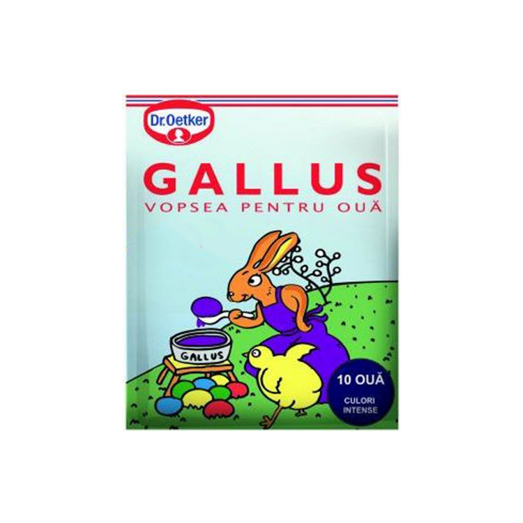 RO Dr.Oetker Gallus Easter color purple Easter eggs/Vopsea Oua 7 g X 50
