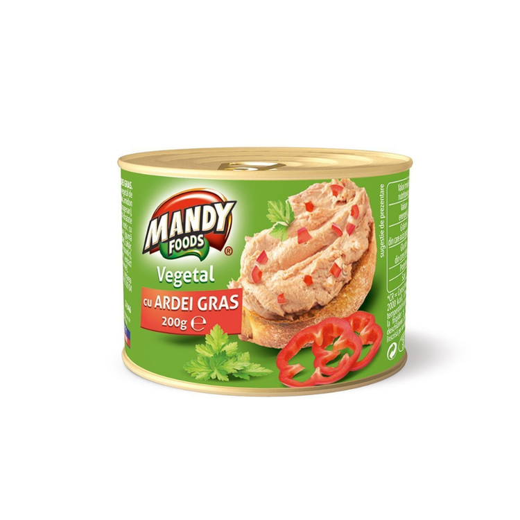 RO Mandy Pate veg. ardei /Pastete Paprika Bread Spread 200g X  6