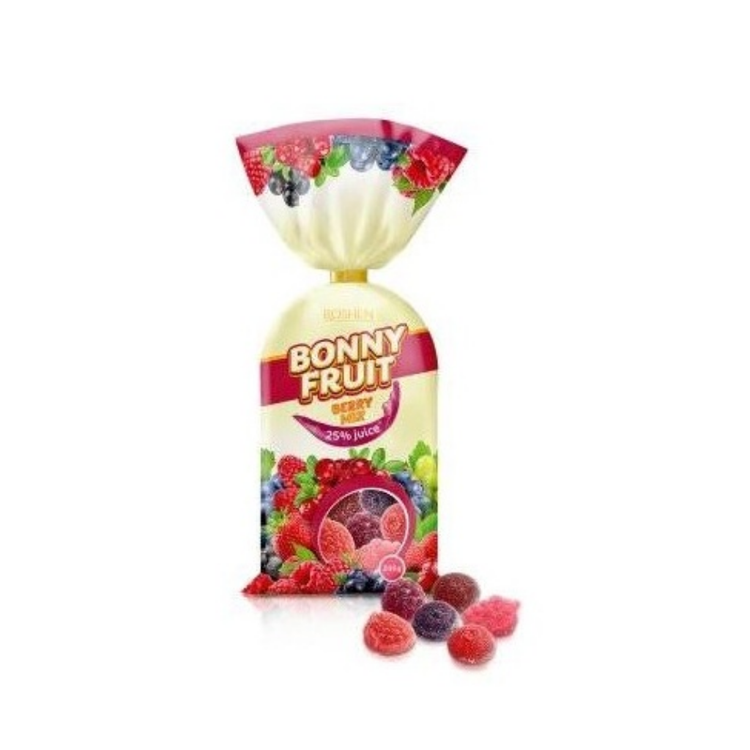 ROSHEN Bonny-Fruit Bonbons Beeren-Mix 200g X 18