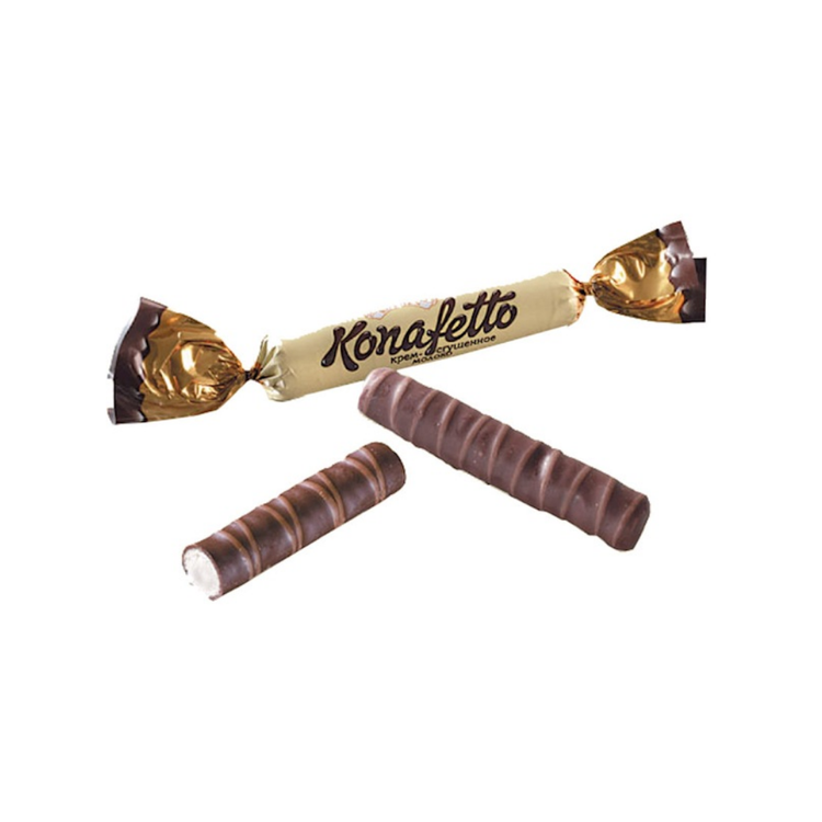 ROSHEN Chocolate Knefeck Konafetto Glazed Wafer Roll Milk Chocolate  1kg X 5