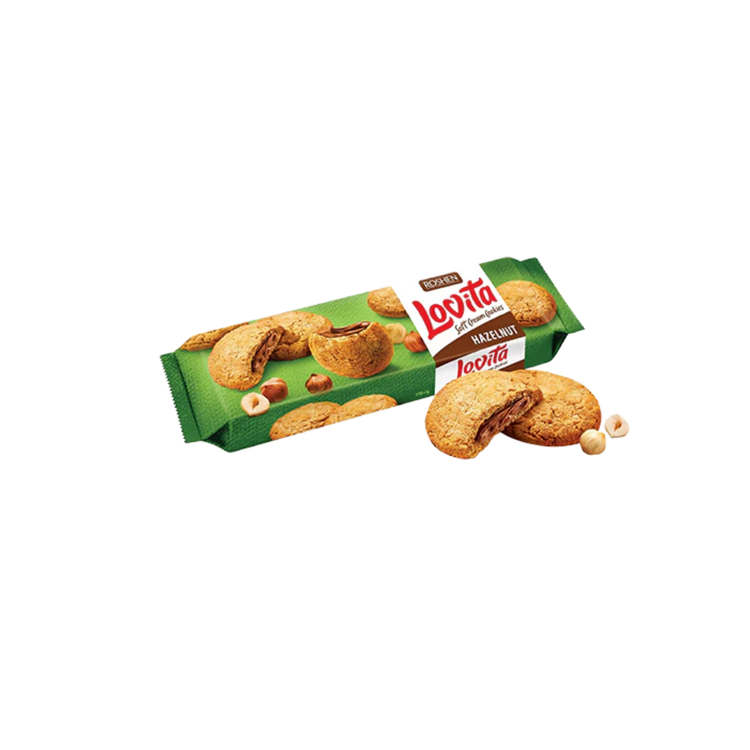 ROSHEN Kekse Lovita Hazelnuts 127g X 18