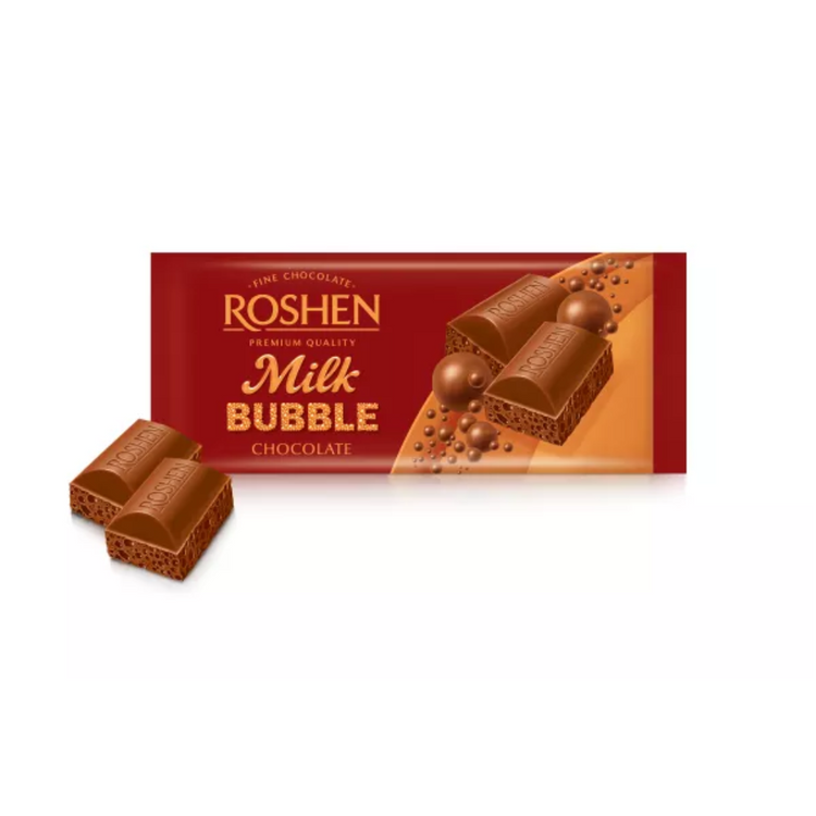 Roshen Mlik Chocolate Bubbles 80g x 20