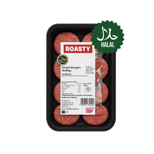 Roasty Smach Burgers (Halal) 640g x 6