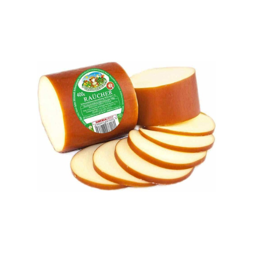 Rodnaja Derewnja Smoked Sausage Cheese 45% Fett 400g x 11