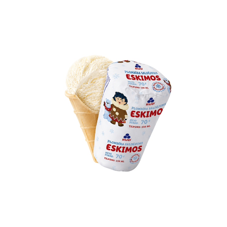 Rud Eskimos Ice Cream Vanilia Cone 70g X 30