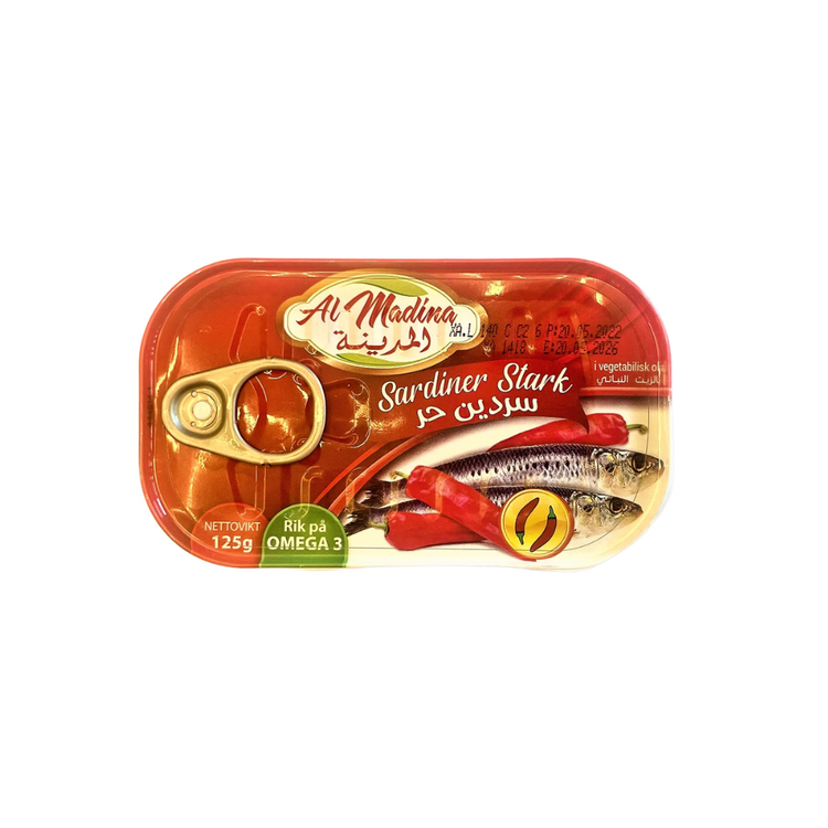 Sardin Almadina spicy 125g x 50