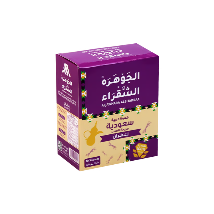 Al Jawhara Al Shakra Instant Coffee With Zafran 6 x 25g