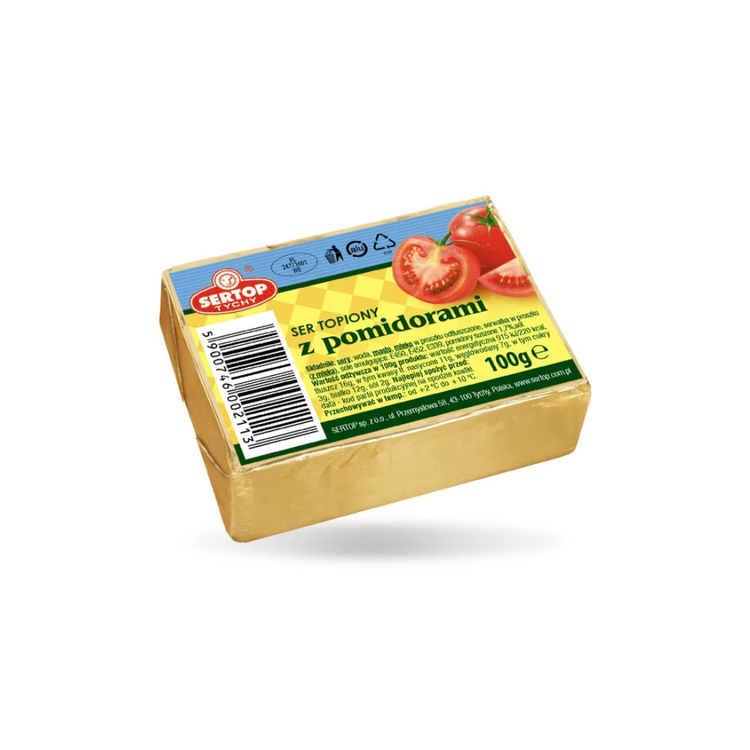 Sertop Processed Cheese With Tomatoes 100g X 10