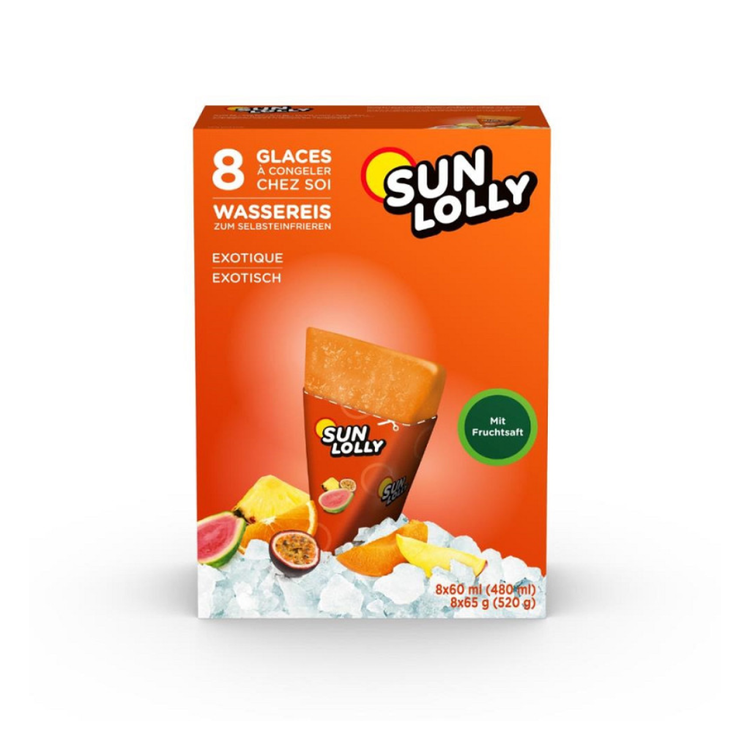 Sunlolly Exotic Ice 12 x 480ml
