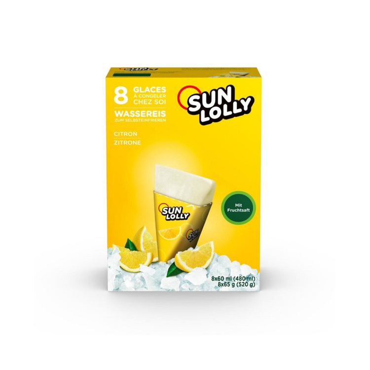 Sunlolly Lemon Ice 12 x 480ml