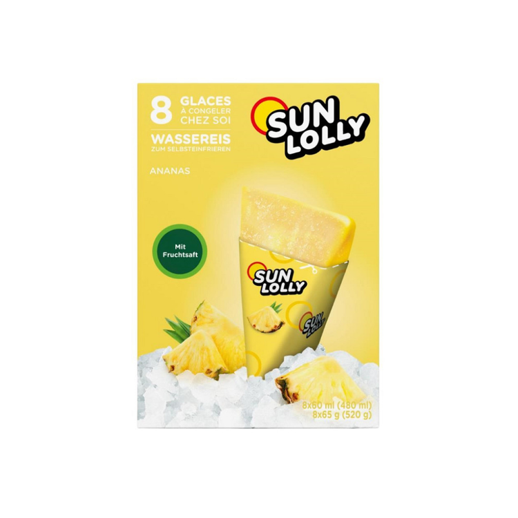 Sunlolly Pineapple Ice 12 x 480ml