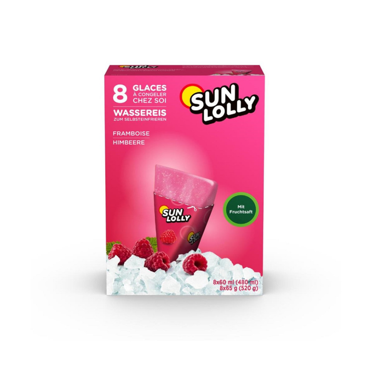 Sunlolly Raspberry Ice 12 x 480ml