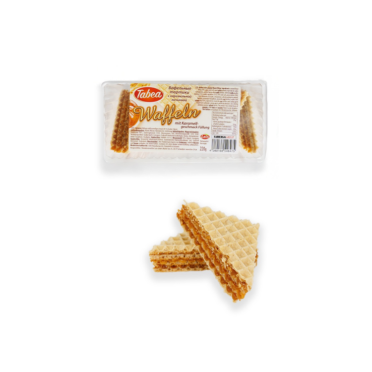 Tabea Waffles with Caramel Flavored Filling 220g x 12