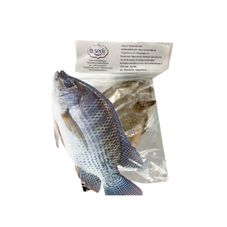 Tilapia Fisk Svart (Cleaned) (500-800g) x 10kg