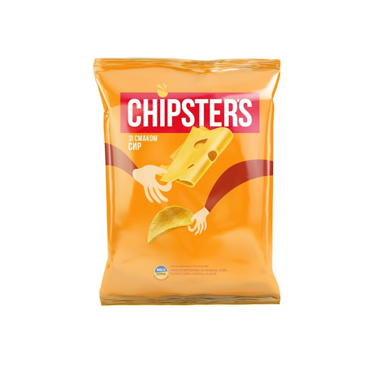 Chipsters Potato Chips with Cheese Flavor 120g x 16