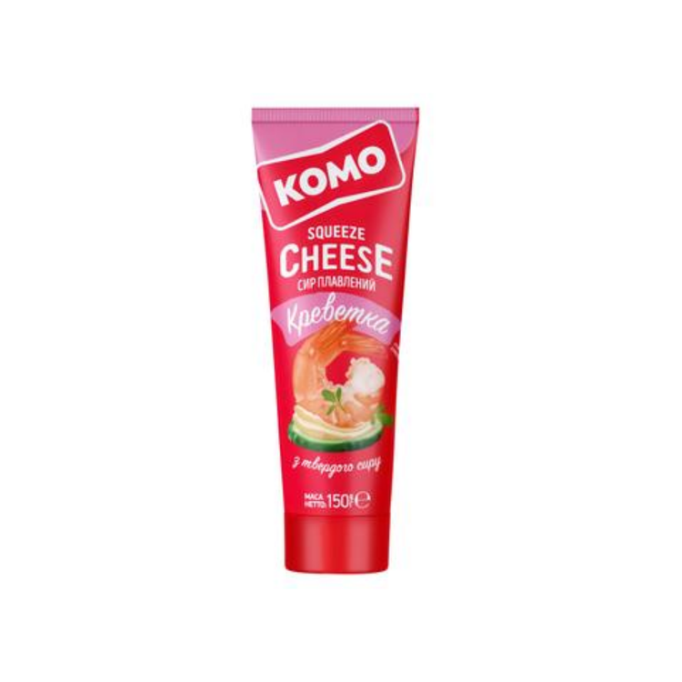 UA Komo processed cheese spread with shrimp meat, 50% 150g X 12