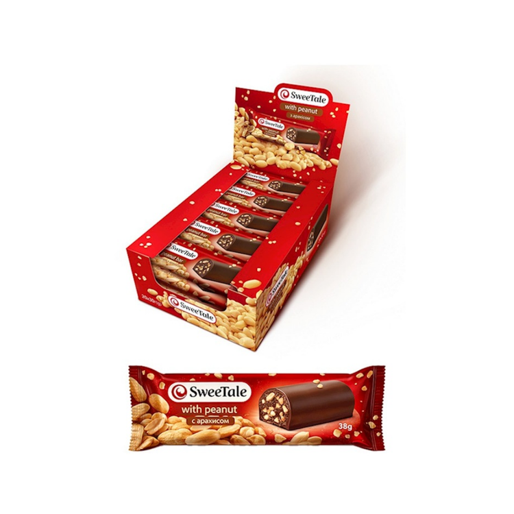 UA Suvorov Chocolate Confectionery in Truffle Style with Peanuts 30g X 20