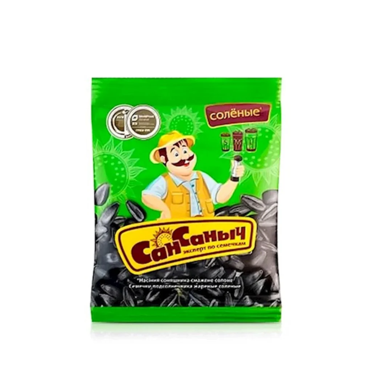 San Sanji Sunflower Seeds black, Salted 285g x 18