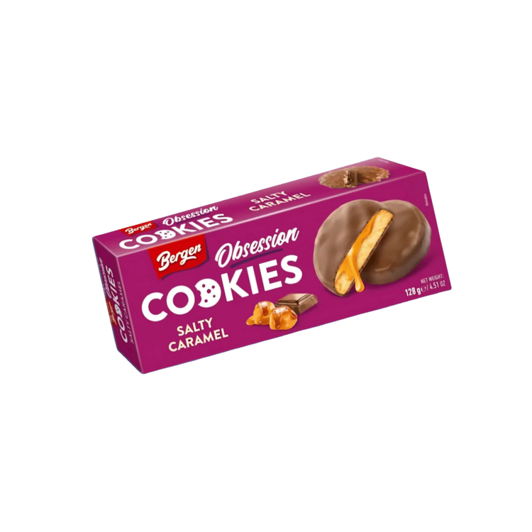 Bergen Obsession Salty Caramel Cookies 128g x 18