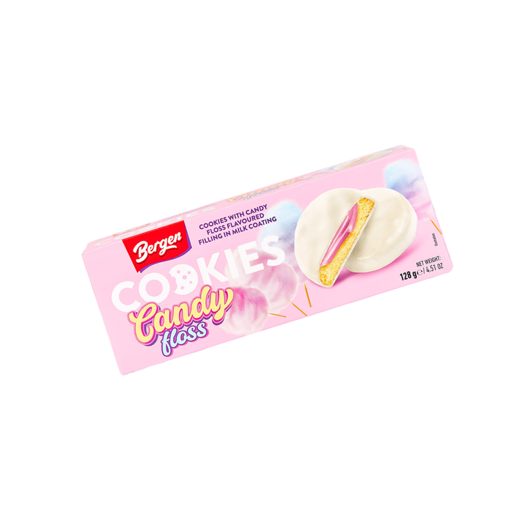 Bergen Candy Floss Cookies 128g x 18