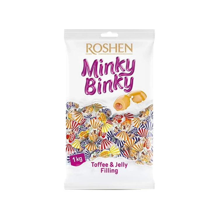 Roshen Minky Binky Stuffed Candies 1Kg X 6
