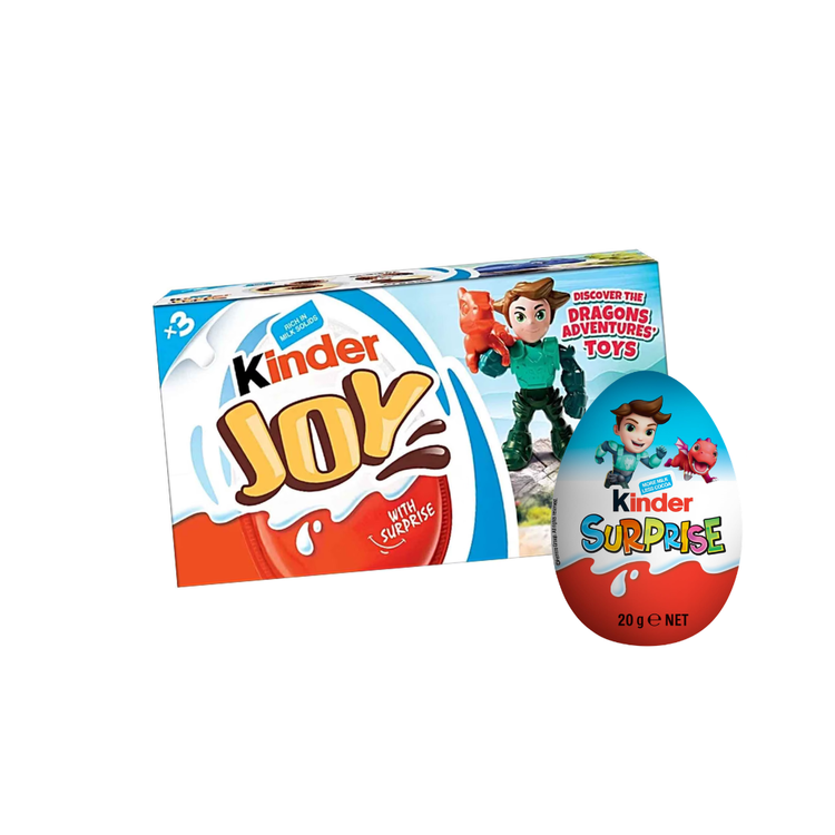 Kinder Joy Dragons Adventures Toys 20g X 24