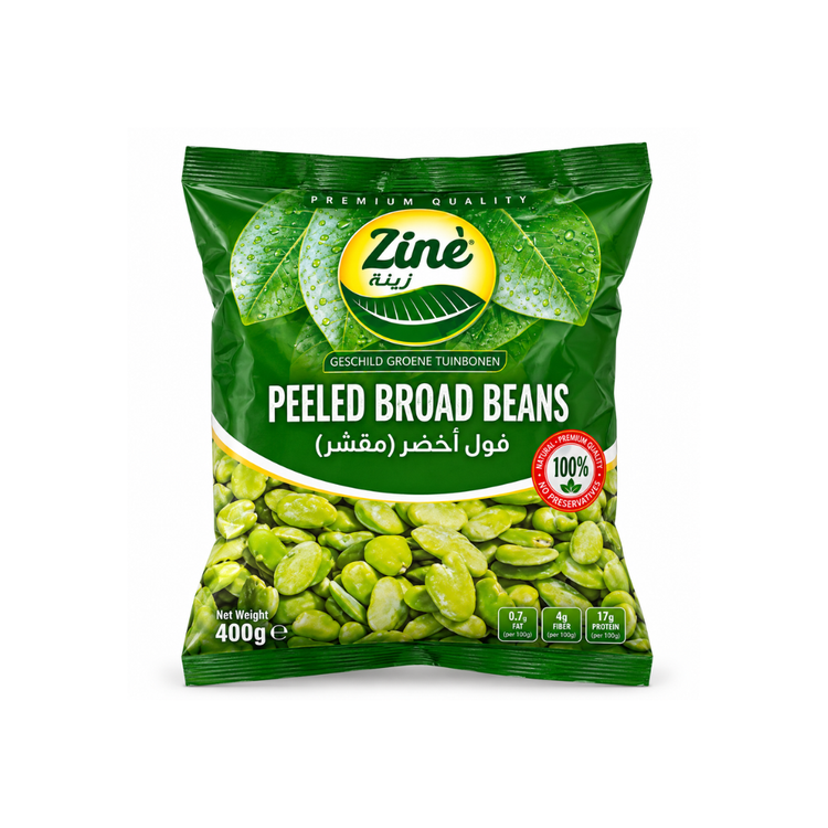 Zine Frozen Peeled Broad Beans 20 x 400g