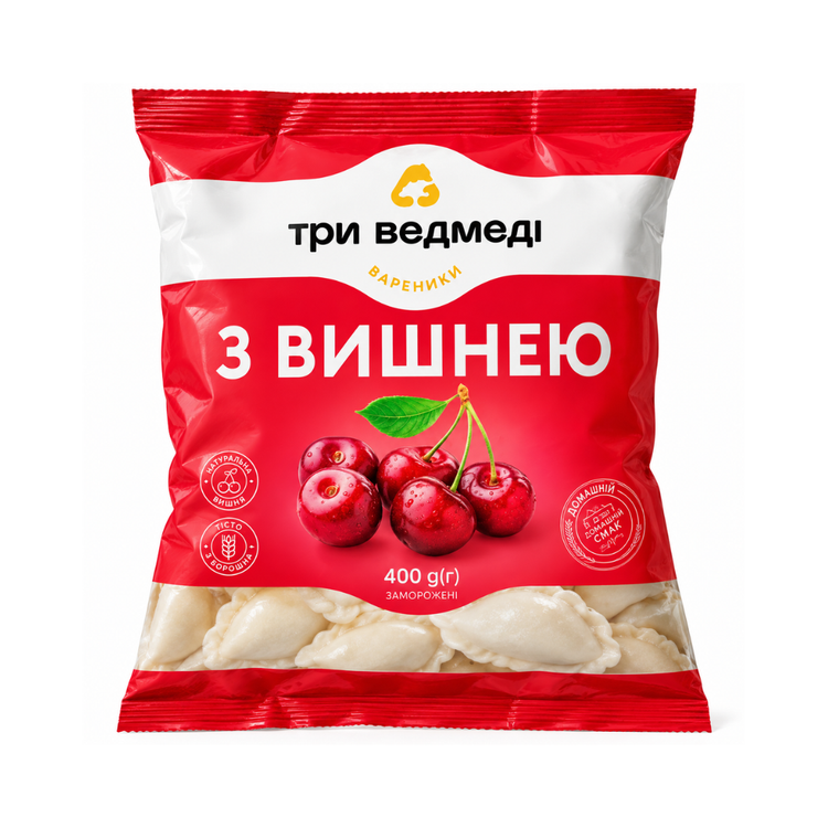 3 Medvedia Cherry-Filled Dumplings 400g X 10