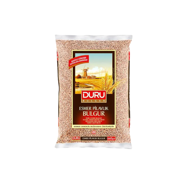 Duru Brown Coarse Bulgur (Esmer Pilavlik) 1kg X 12